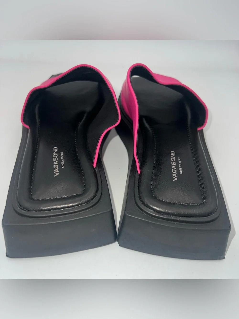 Vagabond Shoemakers Evy Slide Leather Sandals Hot Pink Women’s Size EU41 NEW